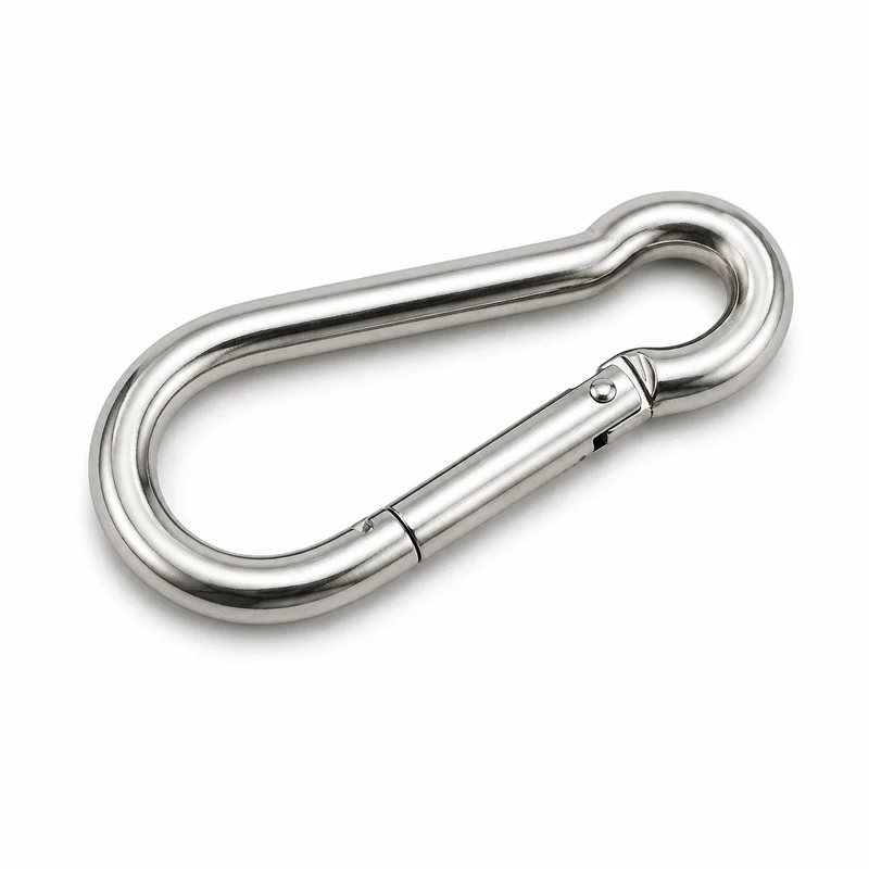 Mousqueton en acier inoxydable V4A 1.4401 DIN 5299