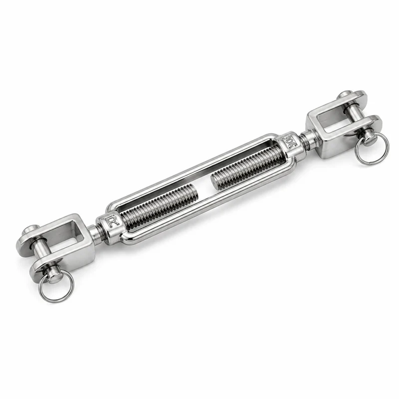 Tendeur à chapes DIN 1480 acier inoxydable V4A 1.4401 chape–chape