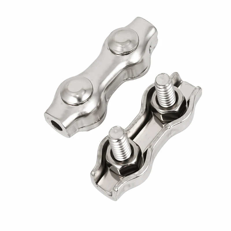 Serre-câble duplex en acier inoxydable V4A